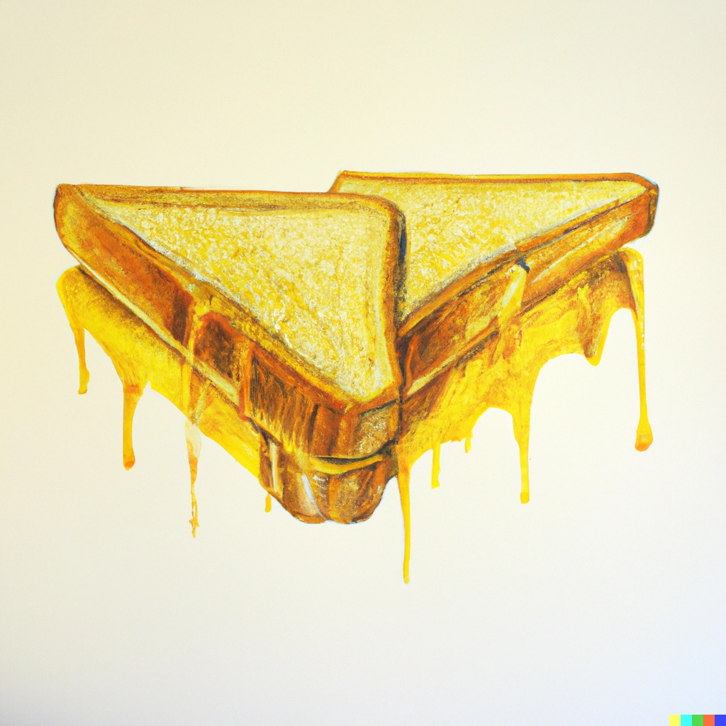 Pulling Apart Grilled Cheese